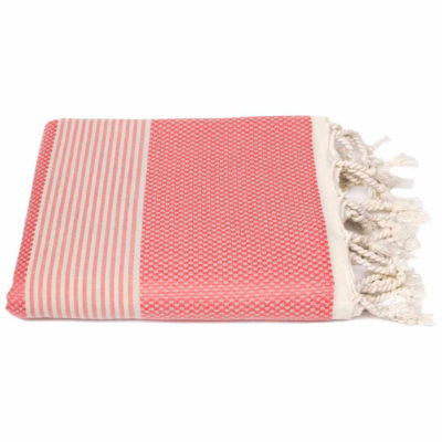 Hamamdoek bamboe | watermeloen rood