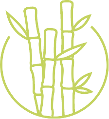 groen icoon bamboeplant